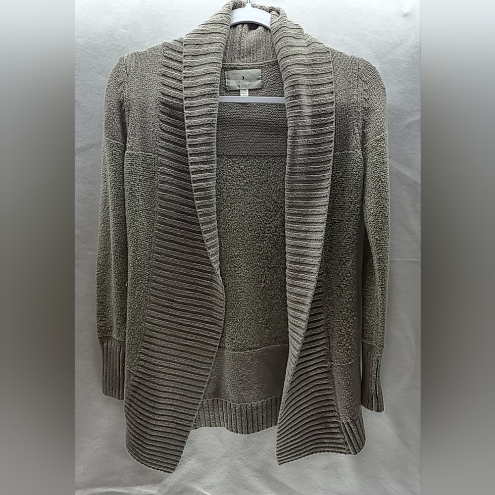 Cardigan Sweater Beige Ruby Moon Cotton‎ Nylon Wool Blend